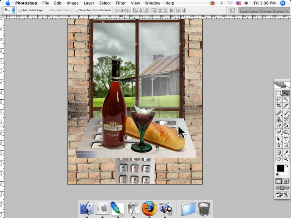 Creation of Wine and dancing: Step 8